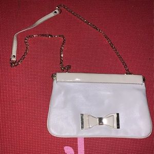 Nude and Gold Crossbody Purse